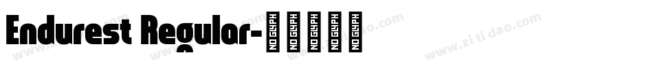 Endurest Regular字体转换